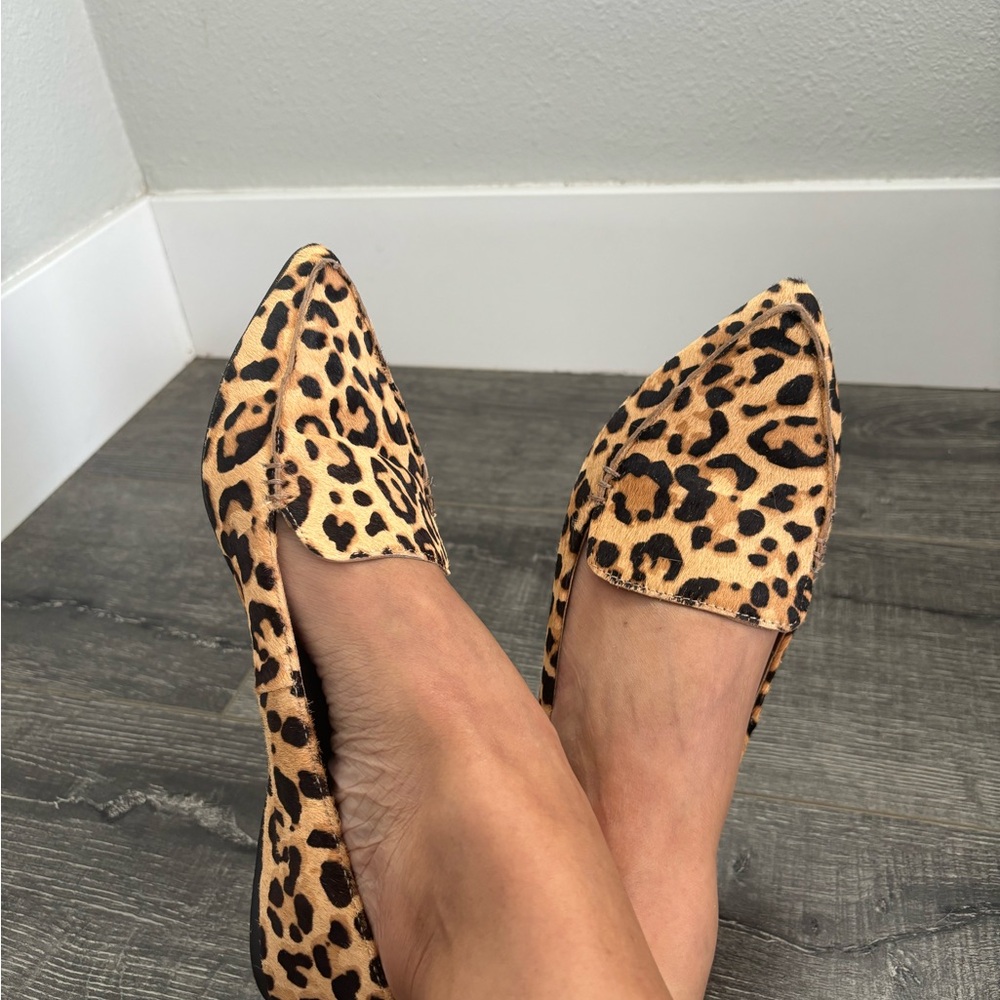 Fun leopard print loafers